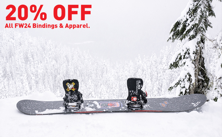 Bent Metal Bindings and Apparel are 20% OFF!